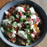 Salade de pois chiches et aubergines rôties au zaatar
